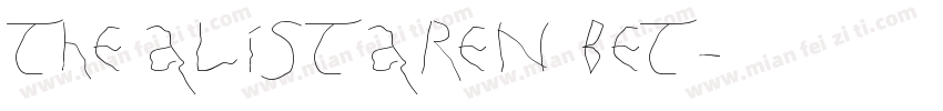 THE ALISTAREN BET字体转换